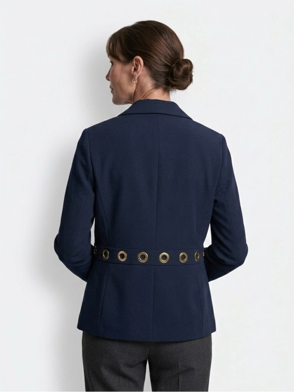 Doncaster Women's Black Blazer with Gold Accents NWT - Picture 2 of 5